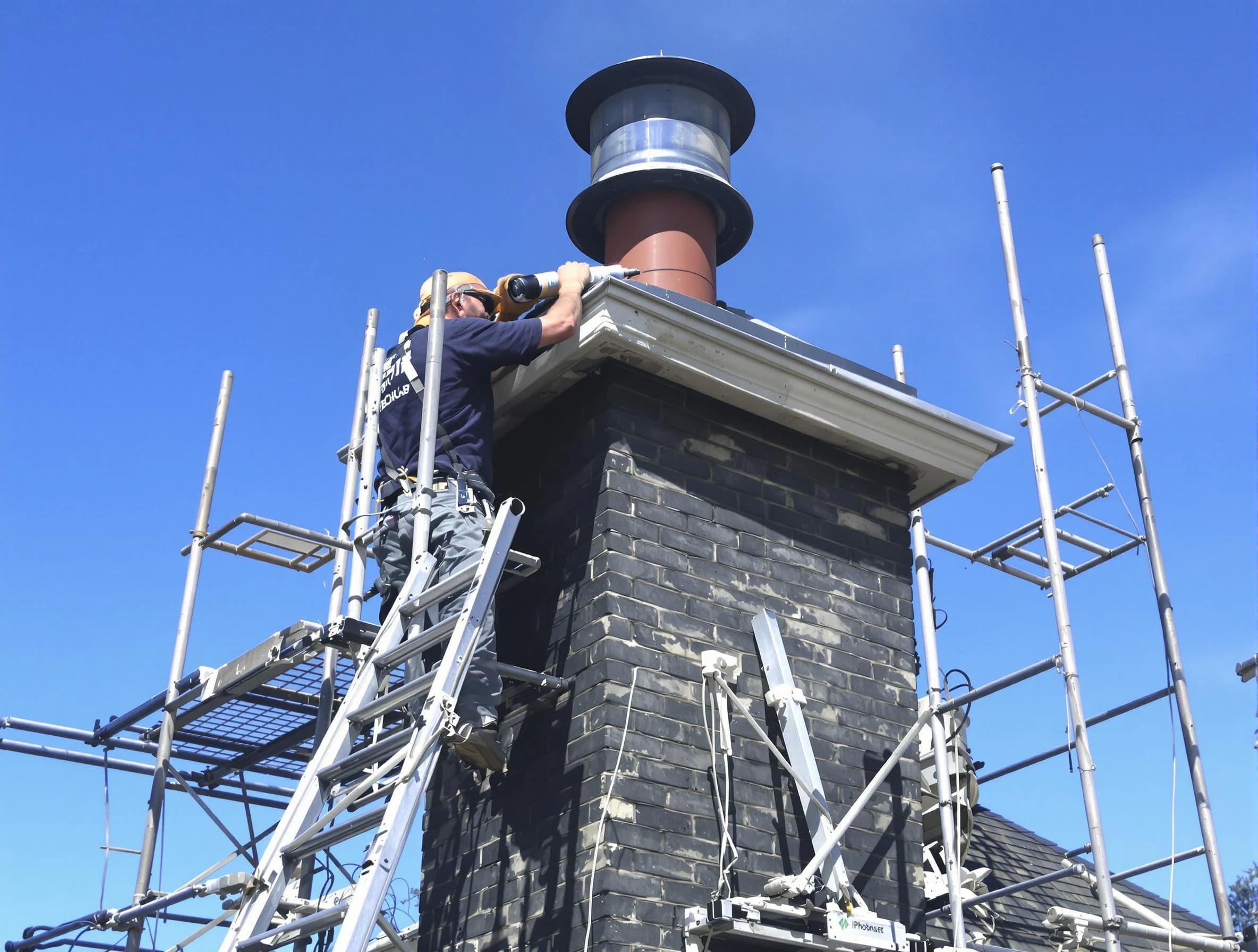 Sturdy chimney crown finished by Yukon Chimney Sweep in Yukon, OK
