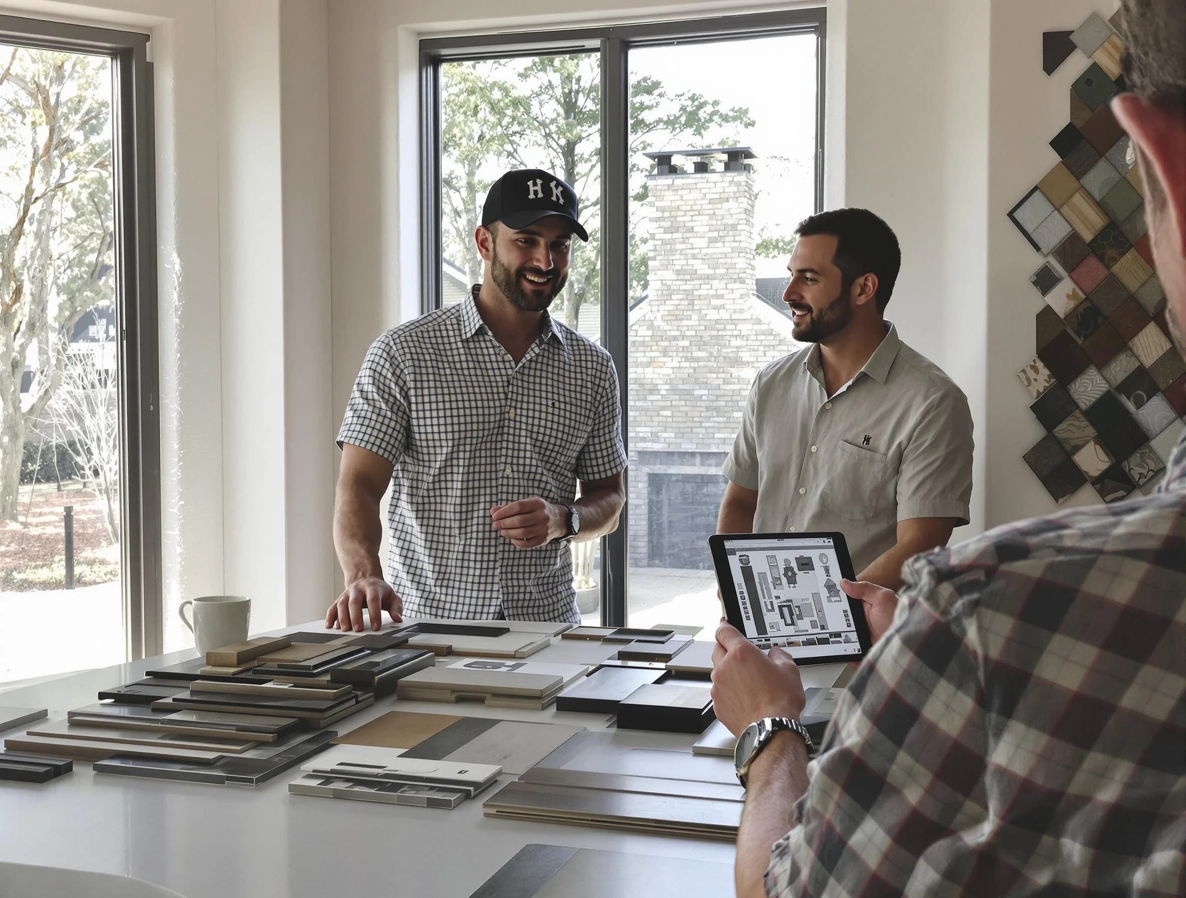 Yukon Chimney Sweep remodeling a chimney and fireplace in Yukon, OK