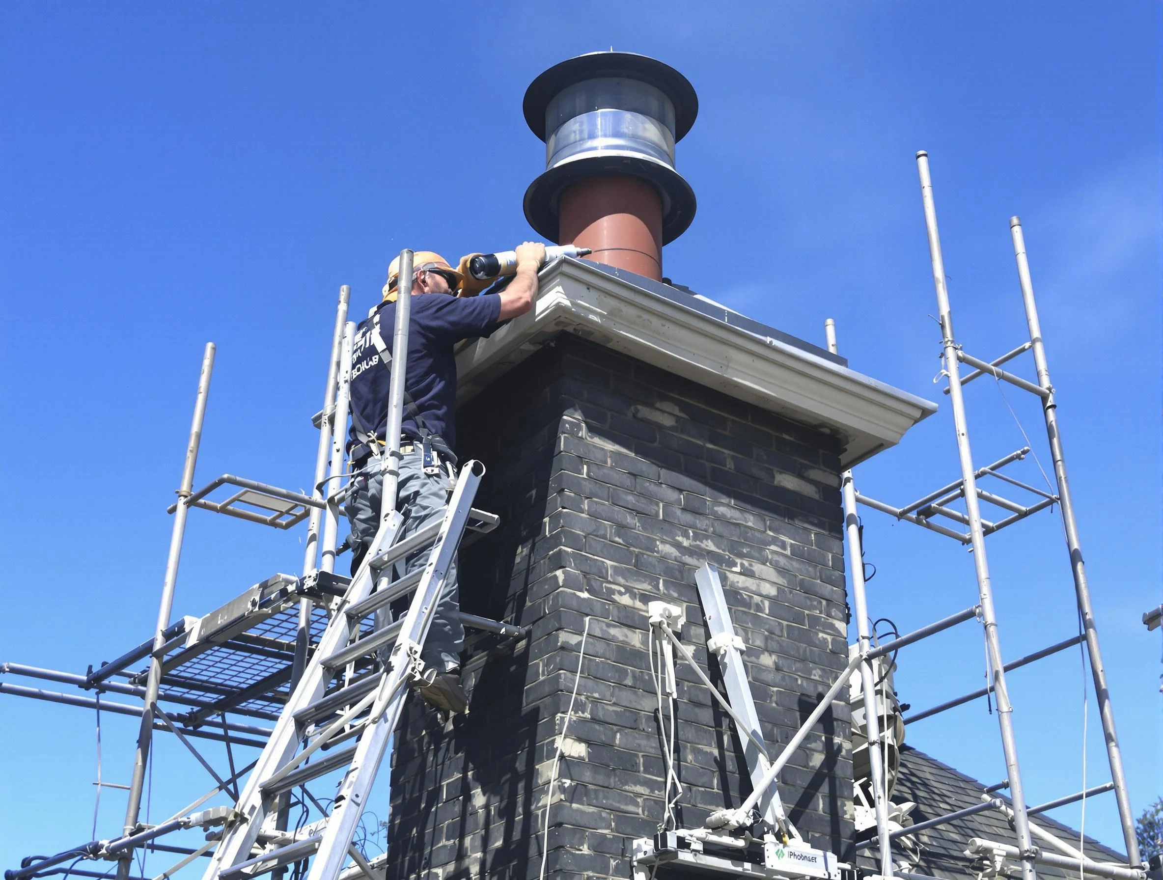 Sturdy chimney crown finished by Yukon Chimney Sweep in Yukon, OK