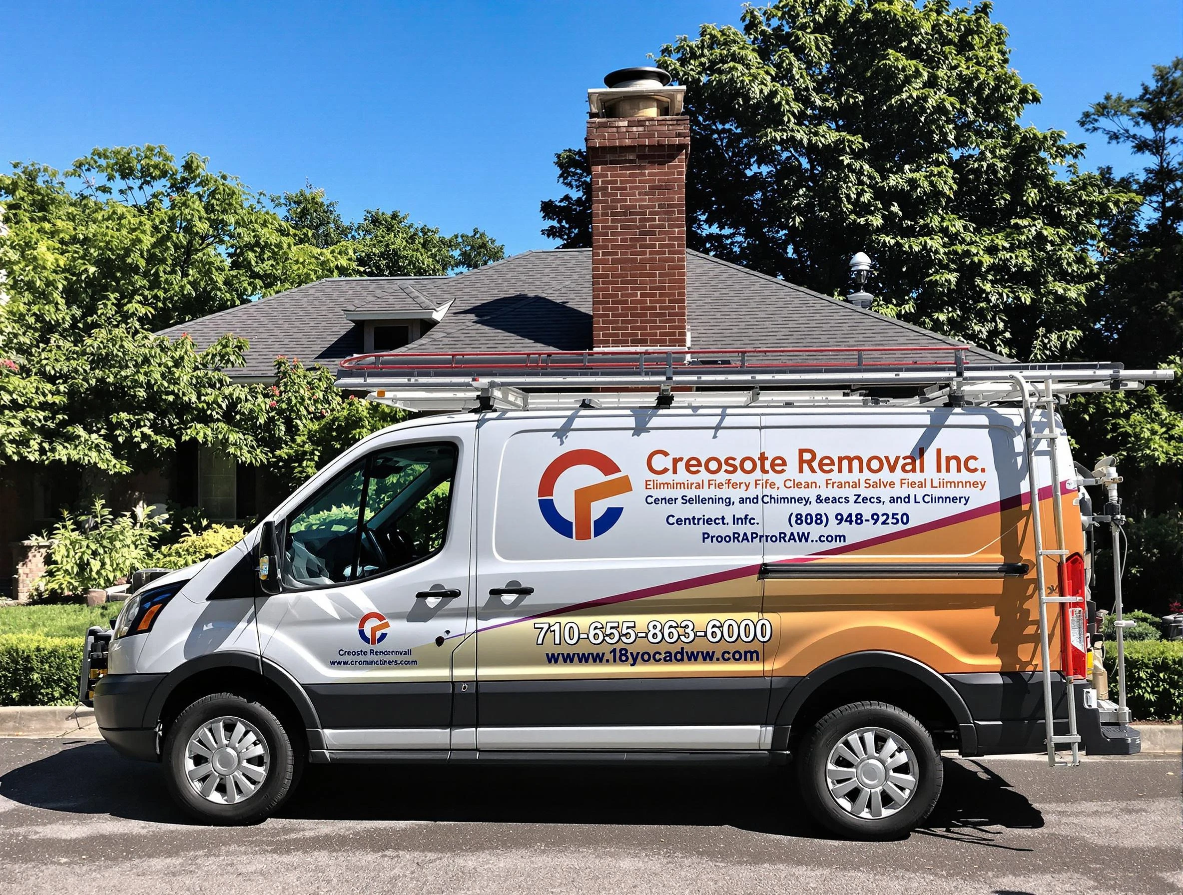 Yukon Chimney Sweep technician removing creosote safely in Yukon, OK